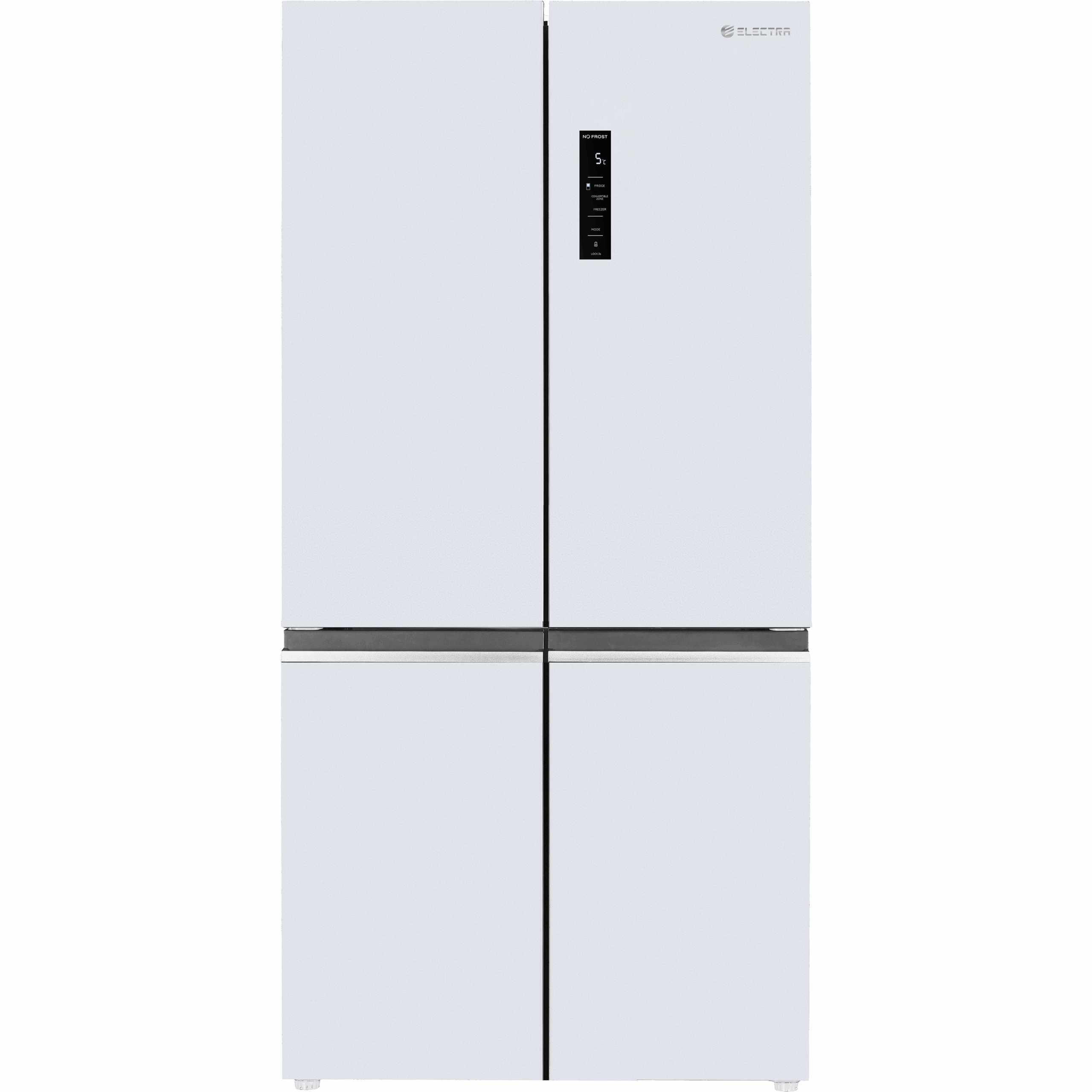 מקרר 4 דלתות 600 ליטר EL685GW אלקטרה ELECTRA זכוכית לבנה