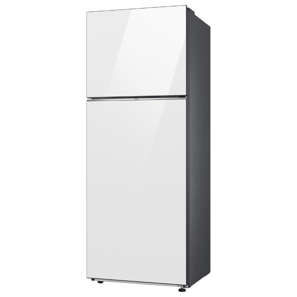 מקרר מקפיא עליון 470 ליטר Samsung RT48CB6626WH Bespoke זכוכית לבנה סמסונג