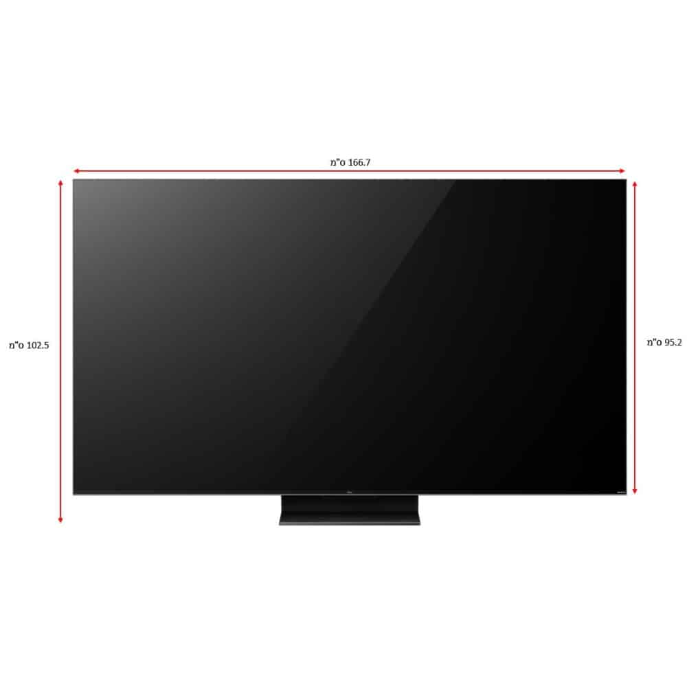 טלוויזיה חכמה 75 TCL QLED Mini Led טי.סי.אל 75C755