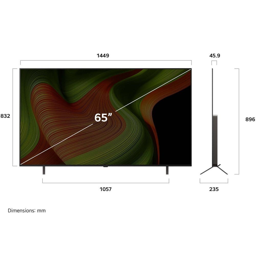 טלוויזיה חכמה 65" LG 4K OLED אל ג'י OLED65B56LA