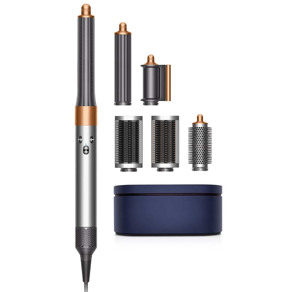 מעצב שיער כולל אביזרים Dyson דייסון Airwrap Complete Long HS05 – ניקל ונחושת