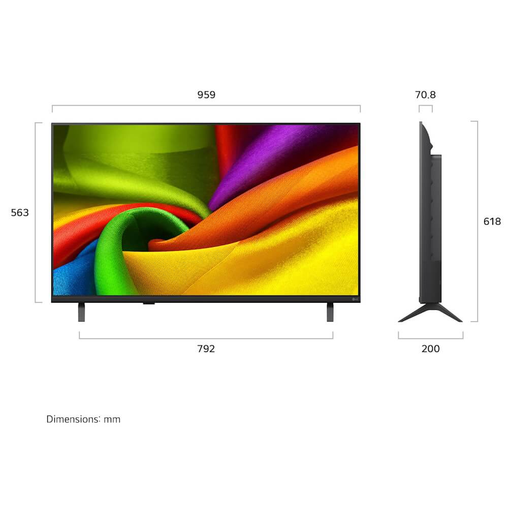 טלוויזיה חכמה 43" LG NANO UHD AI אל ג'י 43NU840B6LA – תמונה 2