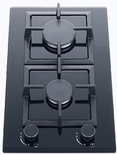 כיריים גז דומינו זכוכית שחורה BLACKPUNT בלאקפונט BL313BK