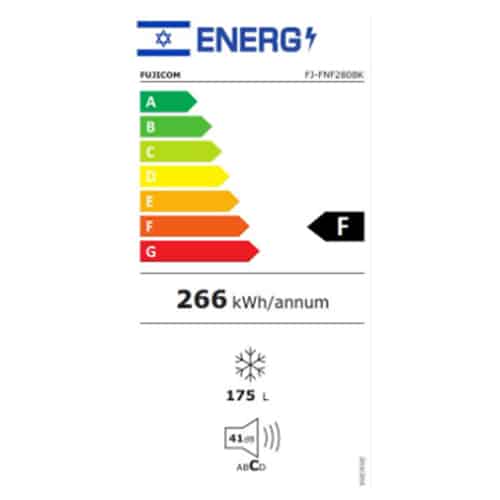 מקפיא No Frost FUJICOM פוג'יקום FJFNF280BK שחור