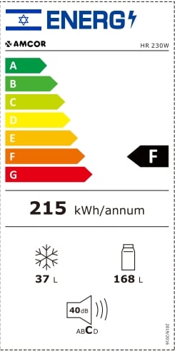מקרר מקפיא עליון Amcor אמקור HR230W