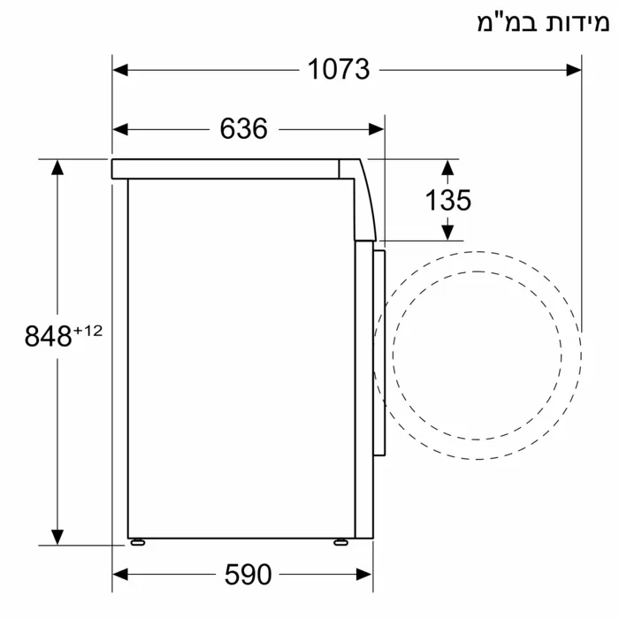 מכונת כביסה פתח חזית BOSCH בוש WGG24409IL