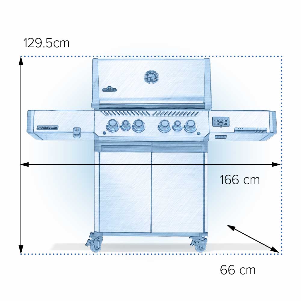 גריל גז Prestige 500 Connected RSIB IL – שחור | P500VXRSIBPK-IL