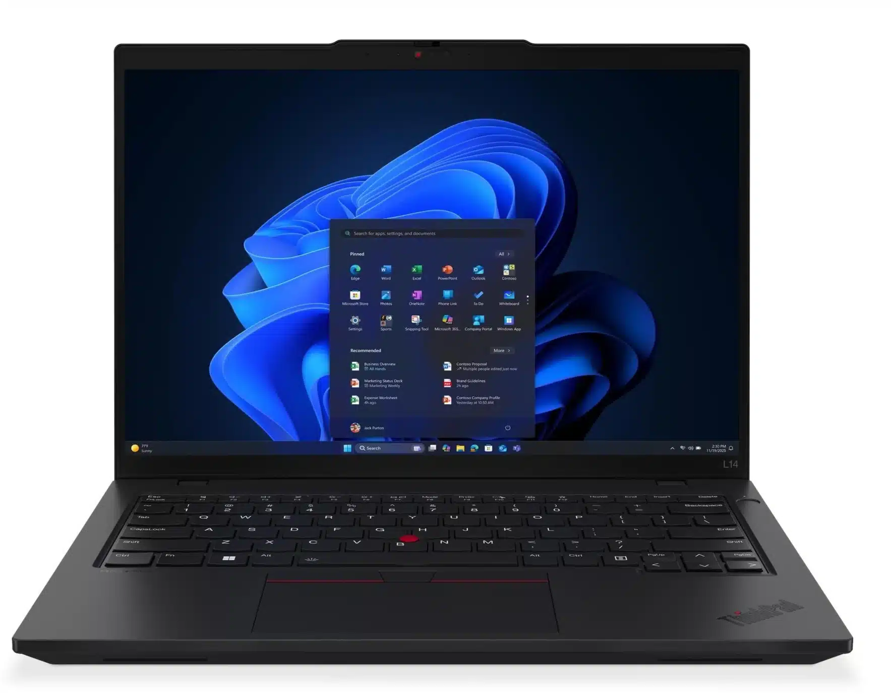 מחשב נייד LENOVO L14 G6 U7-255U | W11P | 16GB | 512GB | 3Y | 21S6001WIV