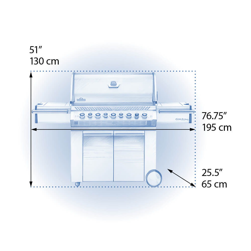 גריל גז PRESTIGE PRO 665RSIB IL | PRO665RSIBPSS-3-IL – תמונה 2