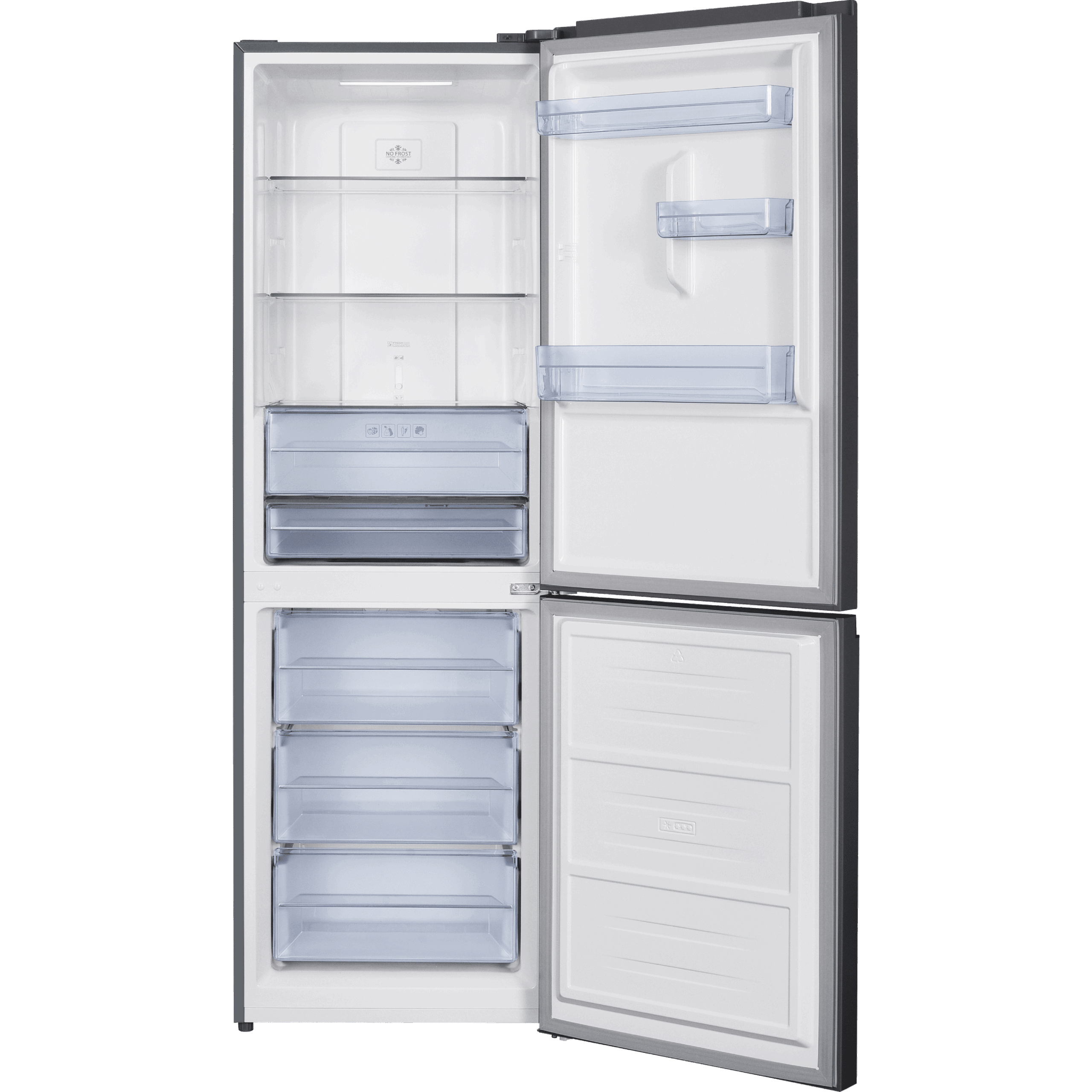 מקרר מקפיא תחתון 323 ליטר נטו Electra EL46GBLR אלקטרה פתיחה מצד ימין זכוכית שחורה
