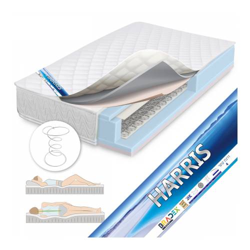 מיטת זוגית מרופדת בד עם ראש מיטה מעוצב CITY ברדקס BRADEX