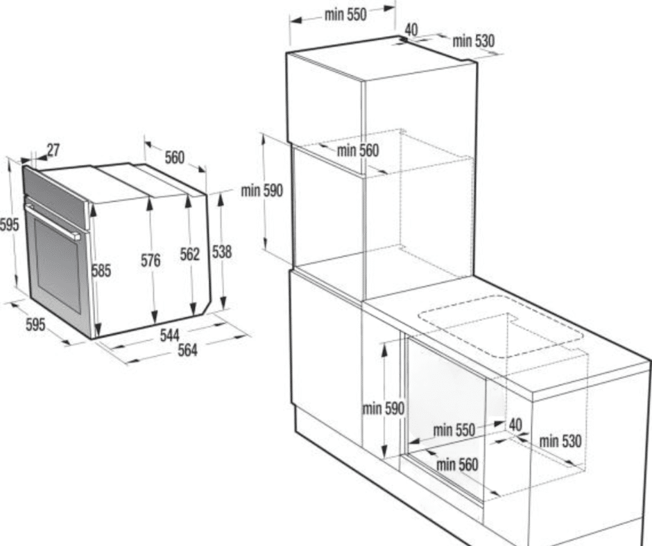 תנור בנוי פירוליטי Gorenje גורניה BPS6747A09DBG